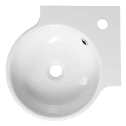 Kulma-allas Kaori 380x380 mm, valkoinen*Interia Clearance