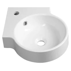 Kulma-allas Kaori 380x380 mm, valkoinen*Interia Clearance