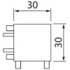 Kulmaliitin Linear LED -valaisimille vasen*Airam Online