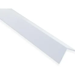 Kulmalista sileä 2x30x30x2000mm alumiini valkoinen maalattu*Maler Hot