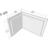 Kulmaluukku TP-20S 565x385mm eri värivaihtoehtoja*Tapani Puosi Best