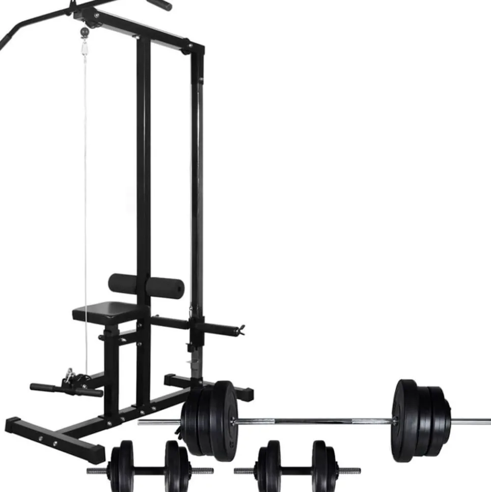 Kuntolaite levytanko- ja käsipainosarjalla 60,5 kg*FinePRICE Online