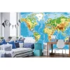 Kuvatapetti Dimex World Map, 375x250cm, monivärinen Valokuvatapetit
