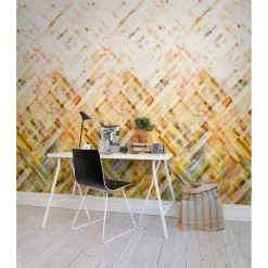 Kuvatapetti Dream Weaver Yellow non-woven mittatilaus*Rebel Walls New