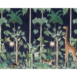 Clearance Kuvatapetti Giraffe's Stroll Nightfall non-woven mittatilaus Mittatilaustapetit