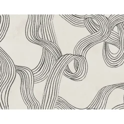 Clearance Kuvatapetti Stripes Repeatable mustavalkoinen, mittatilaus, non-woven Mittatilaustapetit