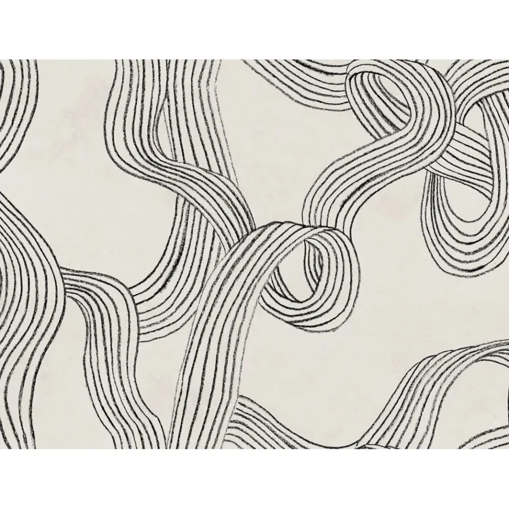 Clearance Kuvatapetti Stripes Repeatable mustavalkoinen, mittatilaus, non-woven Mittatilaustapetit