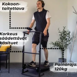 Kävely-/juoksumatto musta*React Online