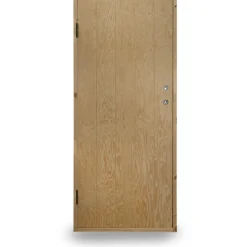 Kylmävaraston ovi Ljusdal 80x190cm vasen, käsittelemätön urajyrsitty vaneri*JABO New