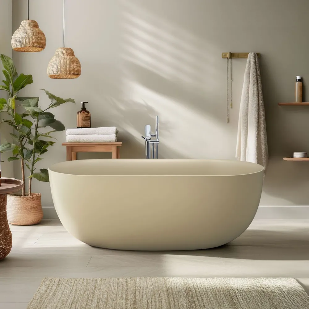 Kylpyamme Soft, 1600x590 mm, beige Kylpyammeet