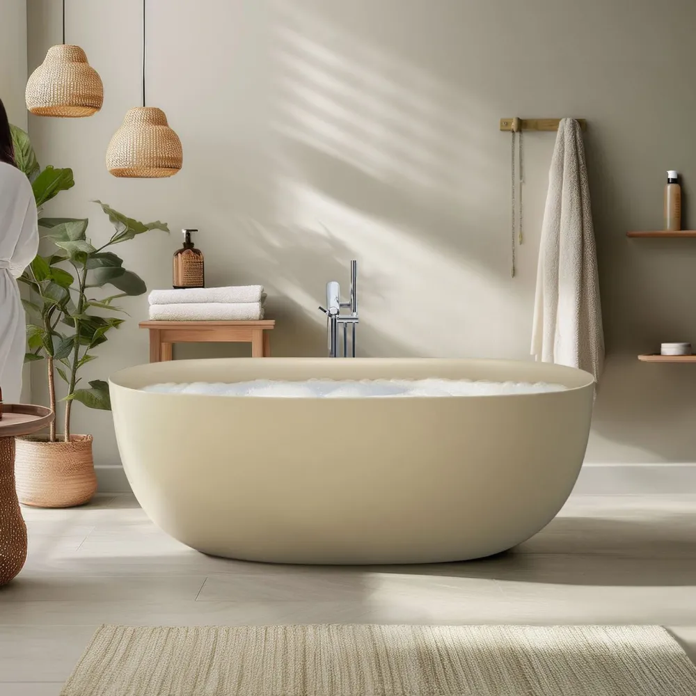 Kylpyamme Soft, 1600x590 mm, beige Kylpyammeet