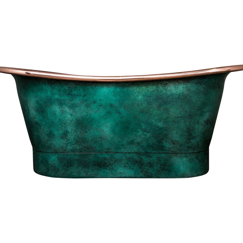 Sale Kylpyamme Venus 270 l 170x70x72 cm kupari vihreä Kylpyammeet