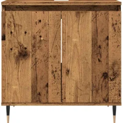 Outlet Kylpyhuoneen kaappi, tekninen puu, 58x33x60 cm, eri värejä (29861) Kylpyhuoneen Kaapit