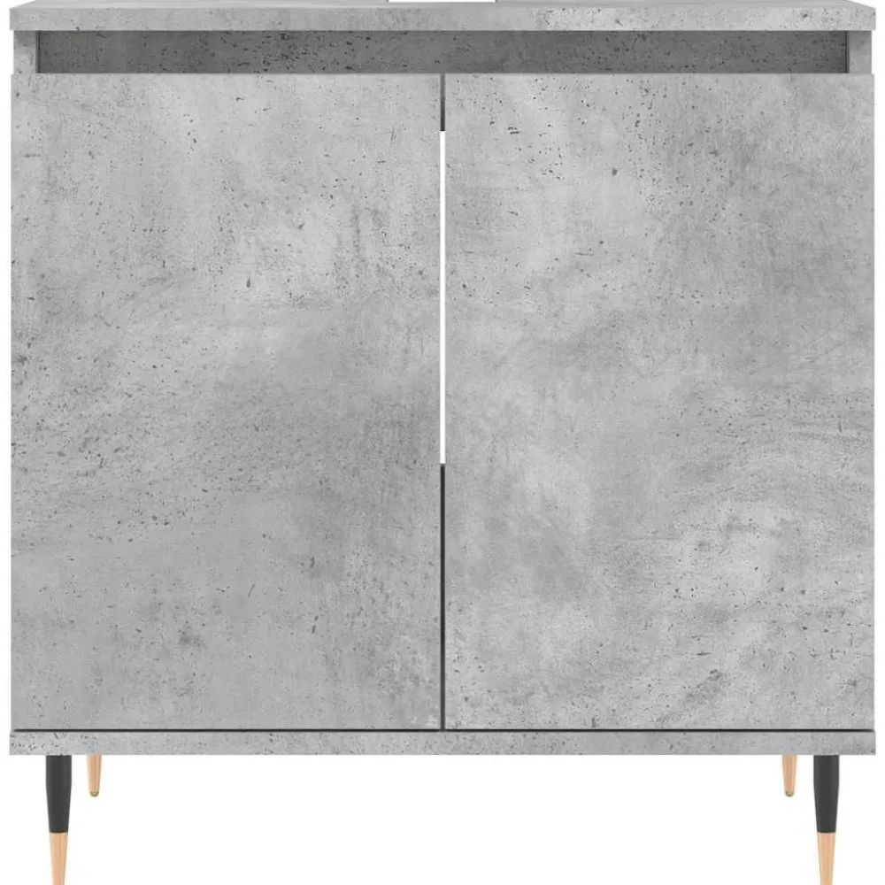 Outlet Kylpyhuoneen kaappi, tekninen puu, 58x33x60 cm, eri värejä (29861) Kylpyhuoneen Kaapit