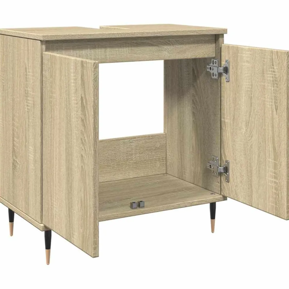 Outlet Kylpyhuoneen kaappi, tekninen puu, 58x33x60 cm, eri värejä (29861) Kylpyhuoneen Kaapit