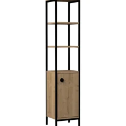 Hot Kylpyhuoneen korkea kaappi Derin, korkeus 161.8cm, ruskea Kylpyhuoneen Kaapit