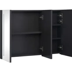 Kylpyhuoneen LED-peilikaappi, 89x14x62cm*FinePRICE