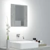 Outlet Kylpyhuoneen LED peilikaappi, betoninharmaa, 40x12x45 cm Peilikaapit
