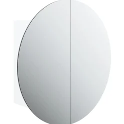 Kylpyhuoneen peilikaappi ja pyöreä peili LED-valoilla, useita kokoja ja värejä (14011)*FinePRICE Outlet