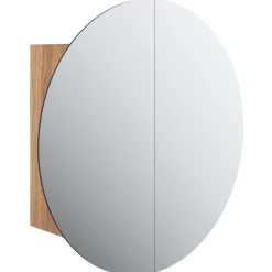 Kylpyhuoneen peilikaappi ja pyöreä peili LED-valoilla, useita kokoja ja värejä (14011)*FinePRICE Outlet