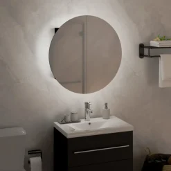 Kylpyhuoneen peilikaappi ja pyöreä peili LED-valoilla, useita kokoja ja värejä (14011)*FinePRICE Outlet