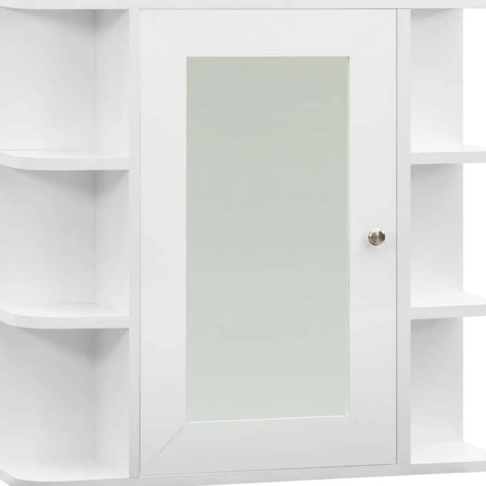 Online Kylpyhuoneen peilikaappi valkoinen 66x17x63 cm mdf Peilikaapit