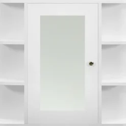 Online Kylpyhuoneen peilikaappi valkoinen 66x17x63 cm mdf Peilikaapit