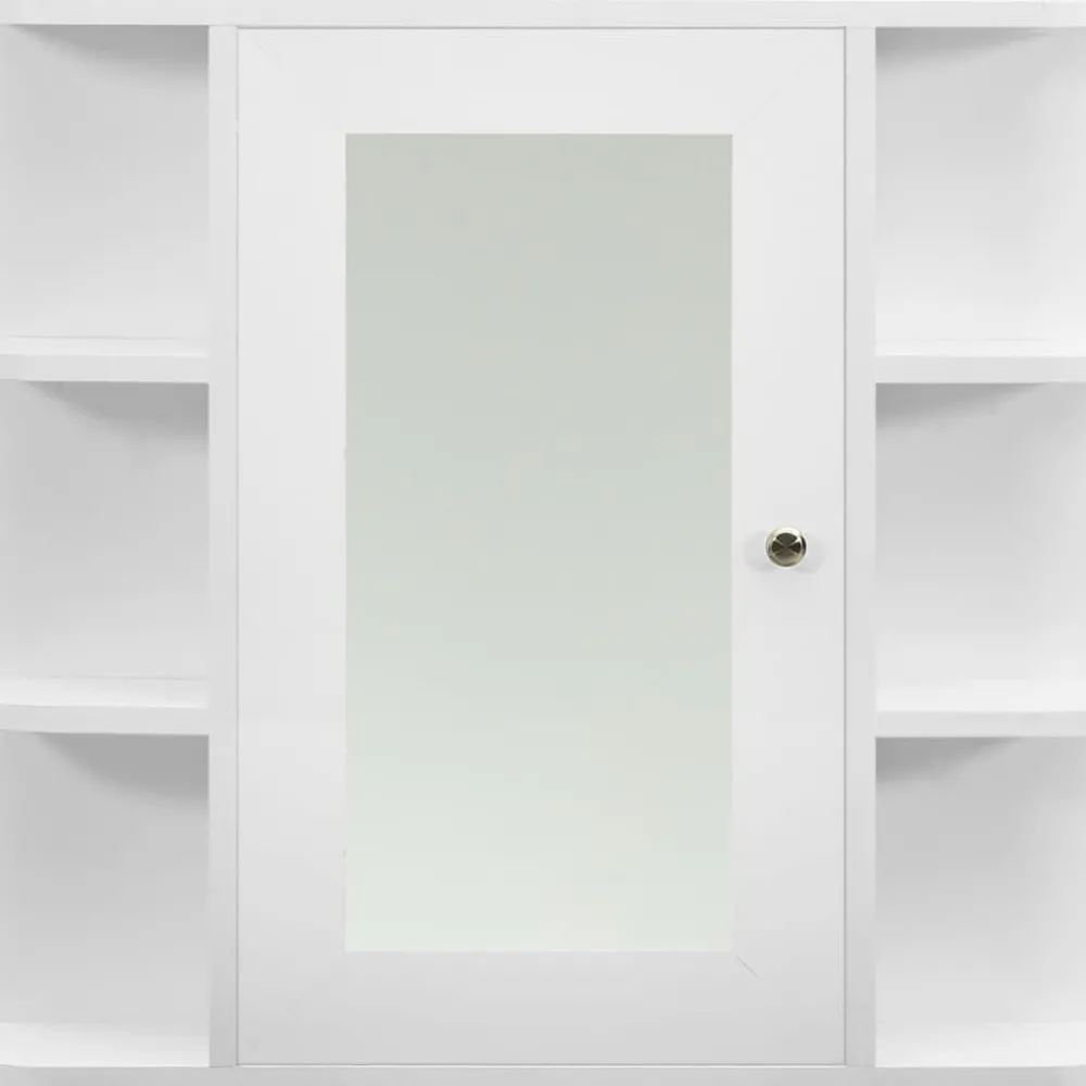 Online Kylpyhuoneen peilikaappi valkoinen 66x17x63 cm mdf Peilikaapit