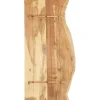 Kylpyhuoneen peilipöydän levy täysi akaasiapuu 140x55x2.5 cm*FinePRICE New