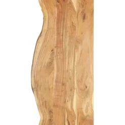 Kylpyhuoneen peilipöydän levy täysi akaasiapuu 140x55x2.5 cm*FinePRICE New