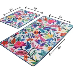 Kylpyhuonemattosetti Pictura, 2kpl, monivärinen*Linento Discount