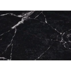 Kylpyhuonemattosetti Marble Oval, 2kpl, musta*Linento Best