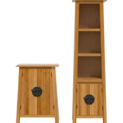 Kylpyhuoneryhmä allaskaapilla ja peilillä täysi mänty (23461)*FinePRICE Discount