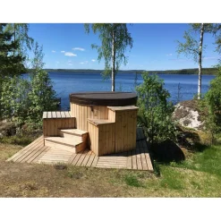Kylpytynnyri kaasukamiinalla City-Palju 4-6 hlöä 1200l eri värejä*SpaDealers Online