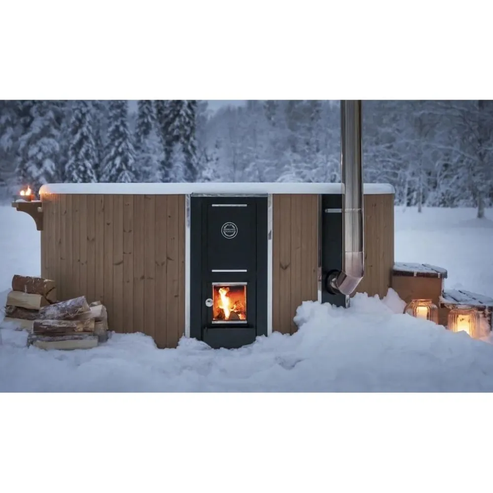 Kylpytynnyri Regal 220 Dualburn, 8-10 hlöä, Thermowood/valkoinen*Skargards New