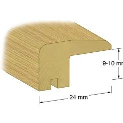 Best Kynnyslista Natur 24mm tammi lakattu, eri kokoja Lattialistat