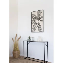 Kynttilälyhty Hurricane, 30x12x15cm, musta metalli/lasi*House Nordic Sale