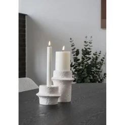 Kynttilänjalka , 2kpl, valkoinen sementti*House Nordic Hot