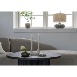 Kynttilänjalka , ø13x8.5cm, keramiikka, beige*House Nordic Online