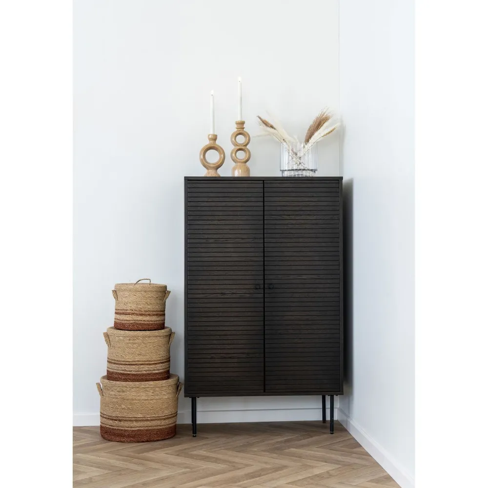 Discount Kynttilänjalka , 13.5x8.8x23.4cm, keramiikka, ruskea Lyhdyt