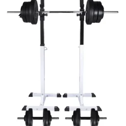 Online Kyykkyteline levytanko- ja käsipainosarjalla, 60.5kg Kuntosalilaitteet
