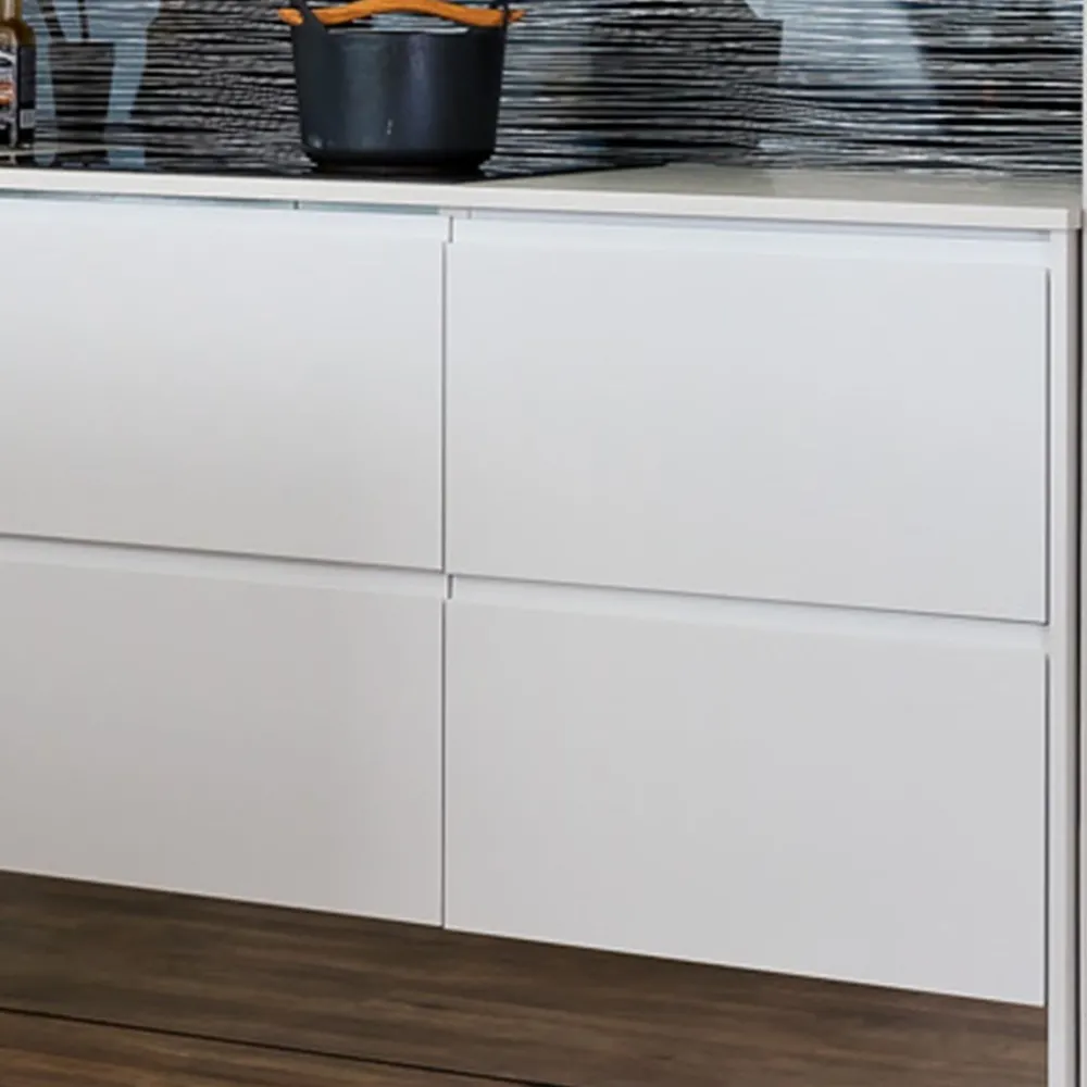 Laatikoston runko 2 laatikolla eri kokoja valkoinen*Ideal Keittiöt Best