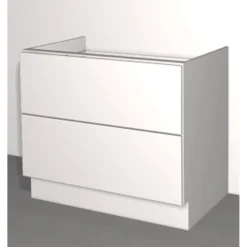 Laatikoston runko 2 laatikolla eri kokoja valkoinen*Ideal Keittiöt Best