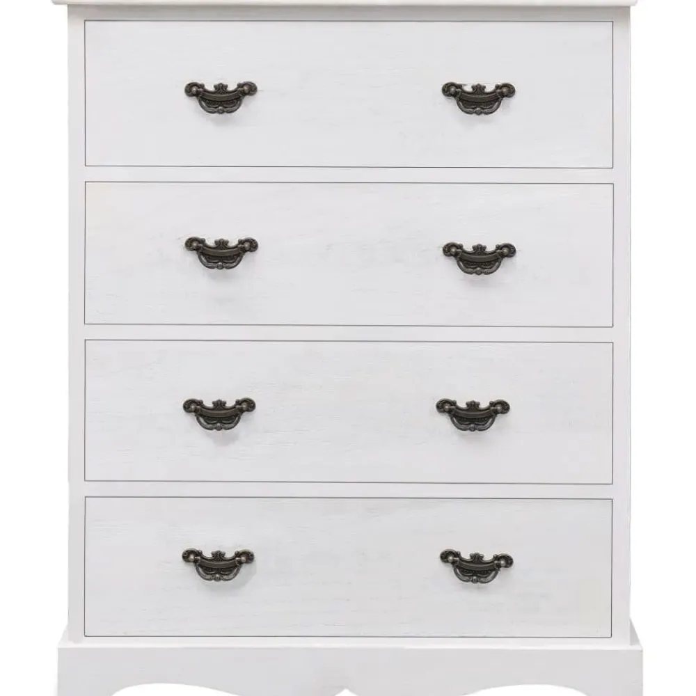 Laatikosto valkoinen 60x30x75 cm puu*FinePRICE Online