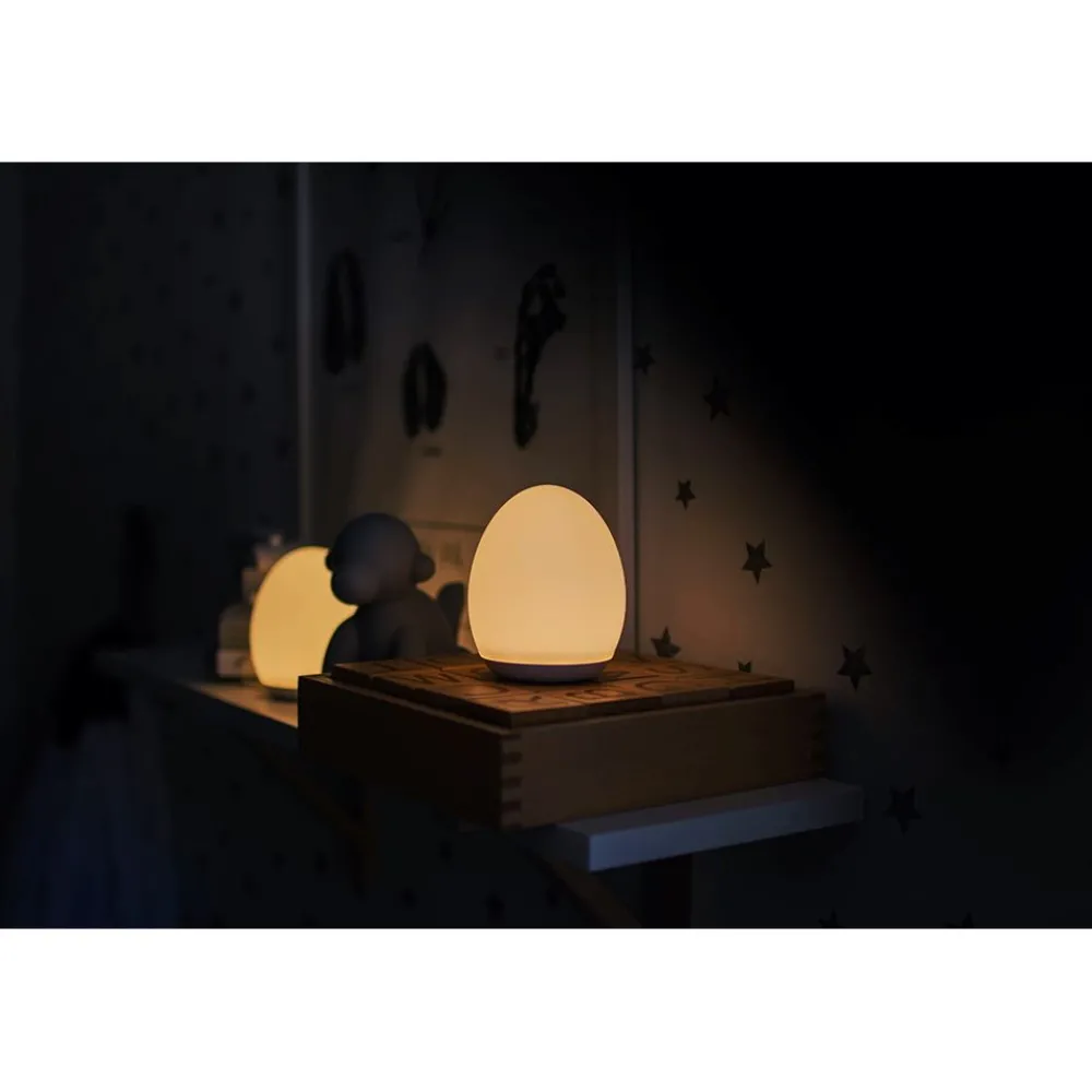 Outlet Ladattava LED-pöytävalaisin Oval Ø92x110 mm valkoinen Pöytävalaisimet