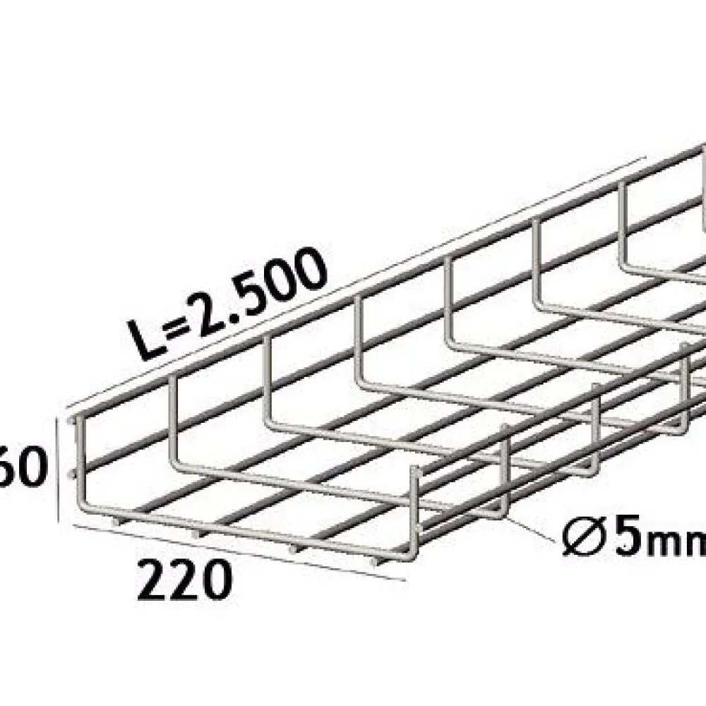 Lankahylly Aisi 316l 220/60/5mm RST*Wibe New