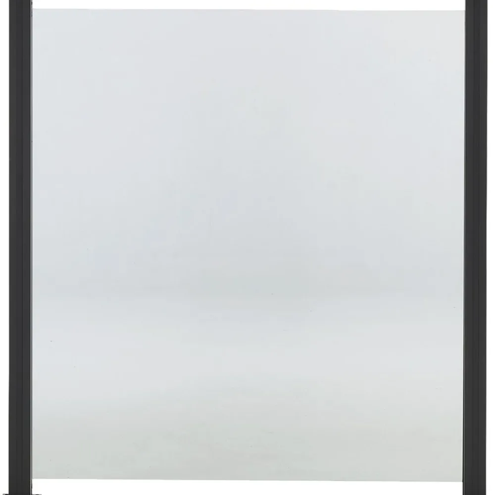 Lasikaidepaneeli alumiinitolpille 100x90cm kirkas lasi*Hortus