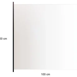 Hot Lasikaidepaneeli alumiinitolpille 100x100cm kirkas lasi Aitaelementit|Terassin Kaiteet