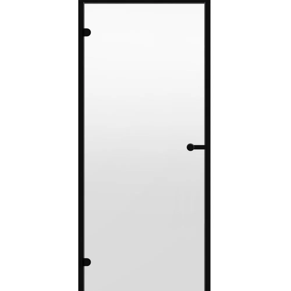 Lasiovi Black Line 8x19 alumiinikarmi eri värivaihtoehtoja Saunan Ovet