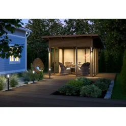 Lasipaviljonki pulpettikatolla 3x3m Lasipaviljongit